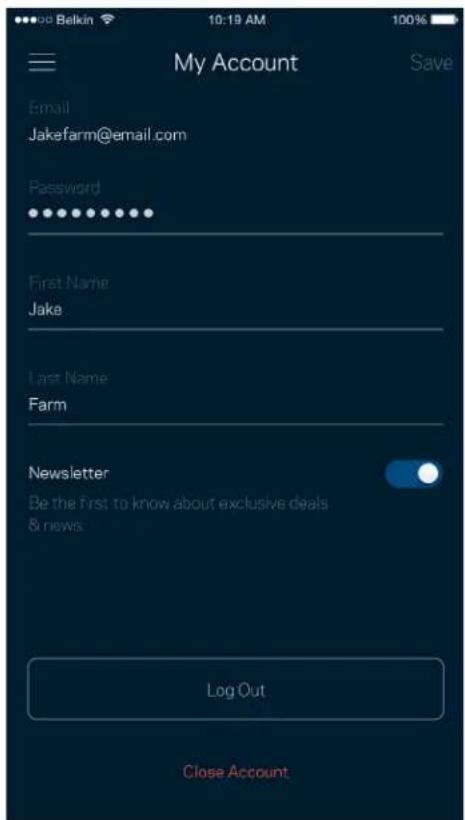 LINKSYS Hydra Pro 6 - My Account - 1