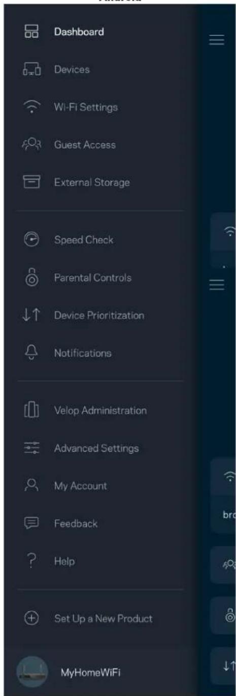 LINKSYS Hydra Pro 6 - Navigationsmenu - 2