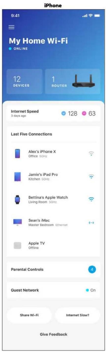 LINKSYS Hydra Pro 6 - Panel de control - 1