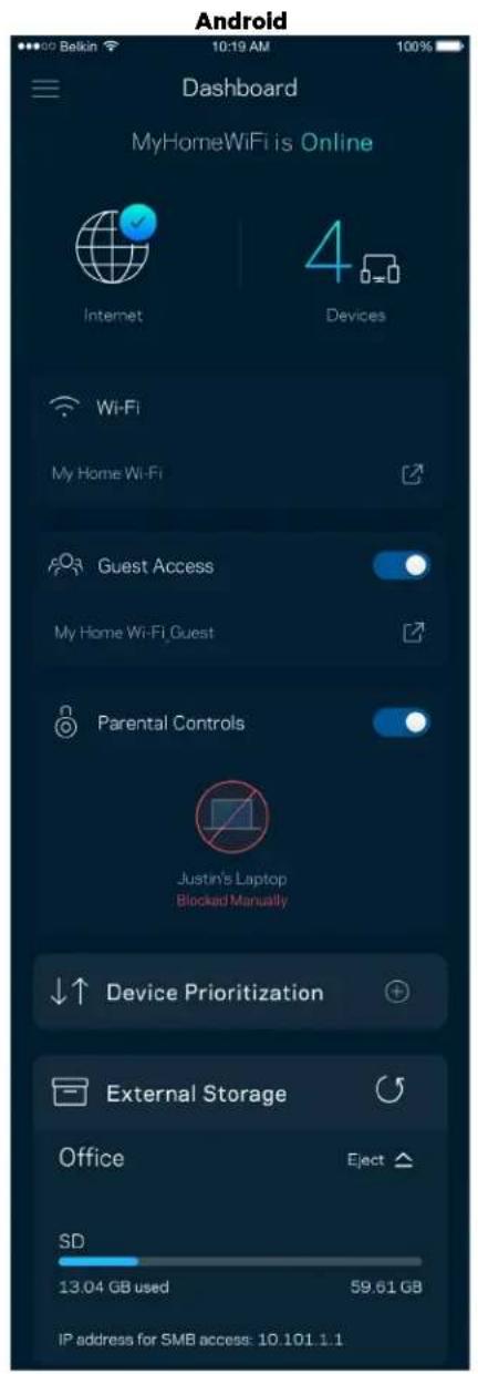 LINKSYS Hydra Pro 6 - Painel de controlo - 2