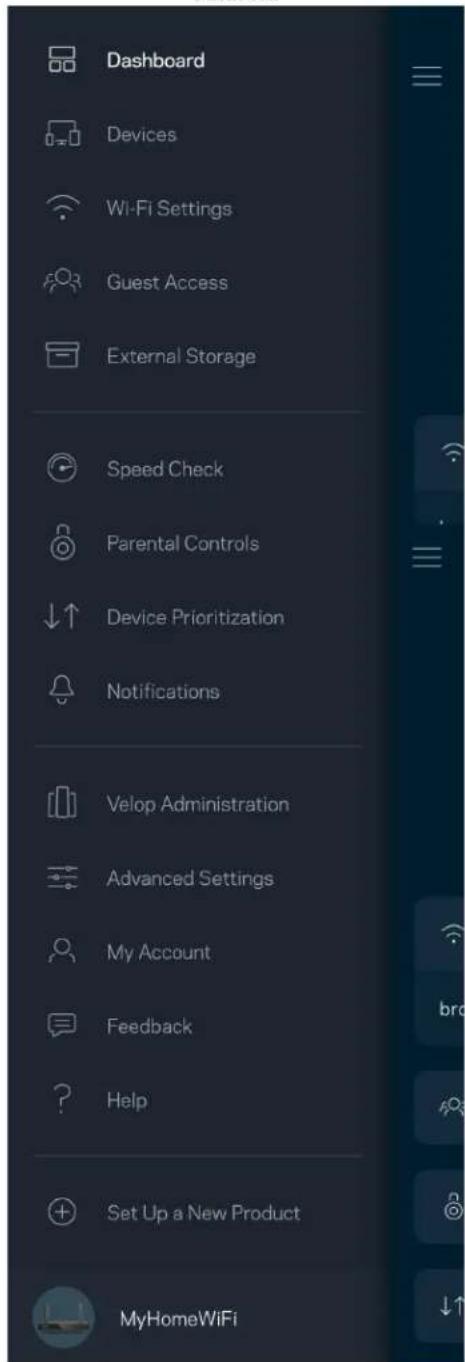 LINKSYS Hydra Pro 6 - Navigationsmenu - 2