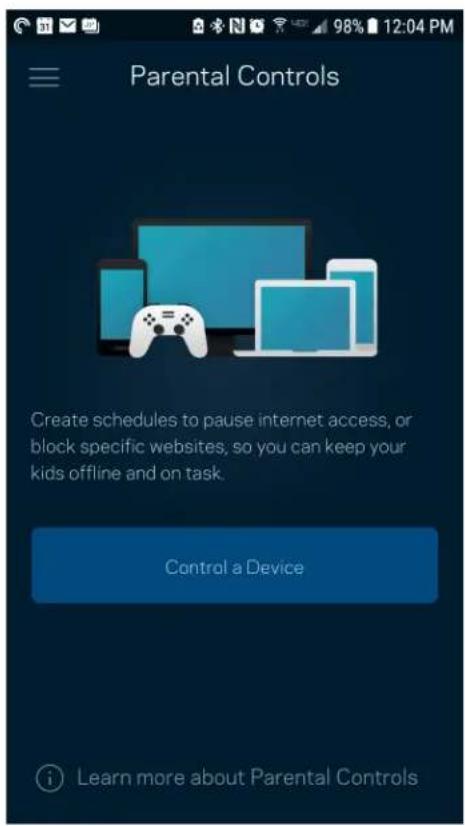 LINKSYS Hydra Pro 6 - Functii de control parental - 1