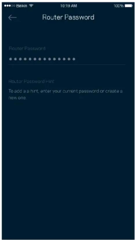 LINKSYS Hydra Pro 6 - Password del router - 1