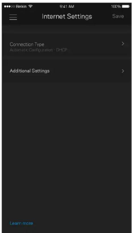 LINKSYS Hydra Pro 6 - Lisäasetukset - 1