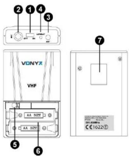 Vonyx STWM711H - BODYPACK - 1