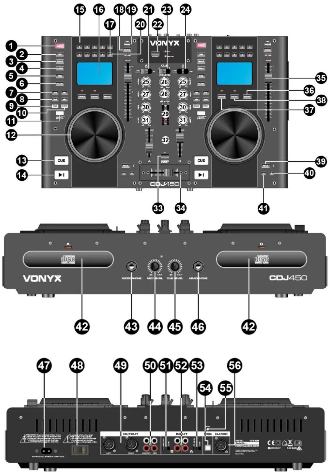Vonyx CDJ450 - DJ MIC - 1