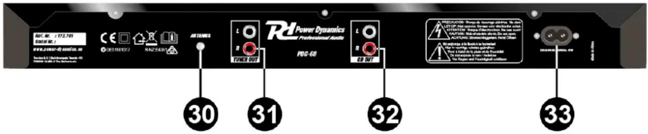 Power Dynamics PDC60 - TUNER DISPLAY - 1