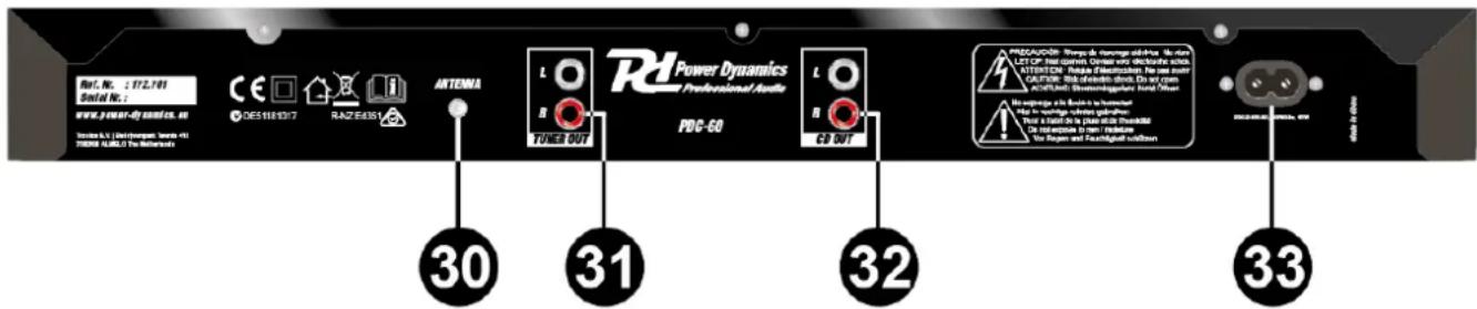 Power Dynamics PDC60 - TUNER WEERGAVE - 1