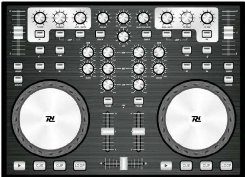 Digital audio workstation interface with multiple diper, knobs, and control buttons labeled in English and Chinese.