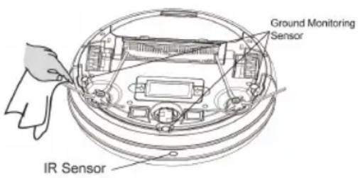 BLACK & DECKER BXRV500E - LIMPEZA DOS SENSORES DE INCLINAÇÃO: - 1