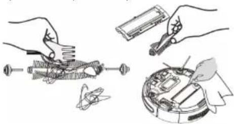 BLACK & DECKER BXRV500E - PULIZIA DELLA SPAZZOLA ROTANTE CENTRALE E DELLE SPAZZOLE LATERALI: - 2