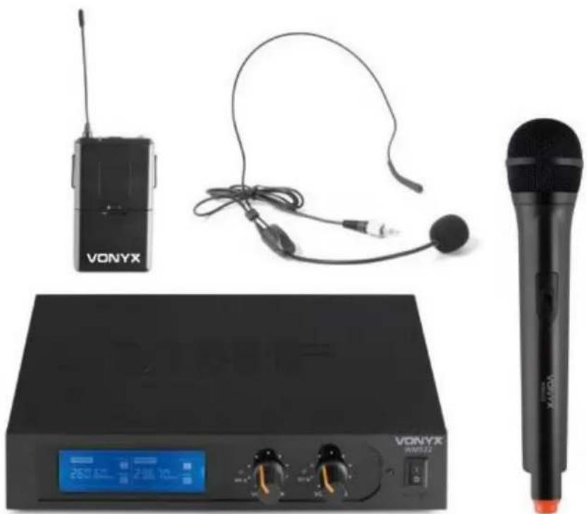 Vonyx WM522B - WM522 Series Wireless VHF Microphone - 1