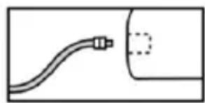 AEG BMG 5677 - Connecter la manchette au tensiomètre - 1