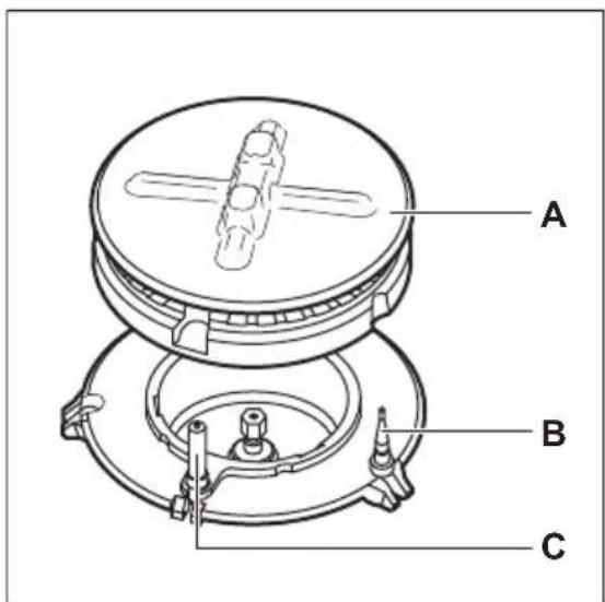 ELECTROLUX EGS6648NOX - Panorama bruciatore - 1