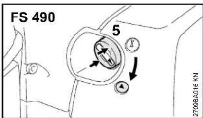 STIHL FS 490 CEM - Éléments de commande - 6