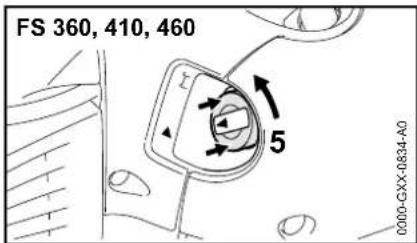 STIHL FS 490 CEM - Éléments de commande - 5