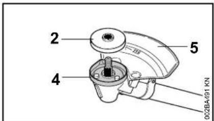 STIHL FS 490 CEM - Richtigen Schutzring verwenden - 2