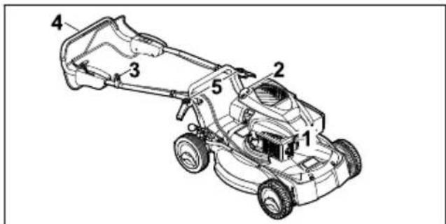 STIHL RM 4 RV - Volcar el cortacésped hacia atrás - 1