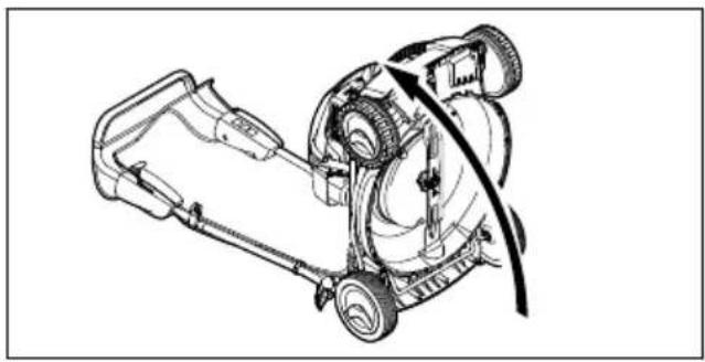STIHL RM 4 RV - Mise en position verticale de la tondeuse - 2