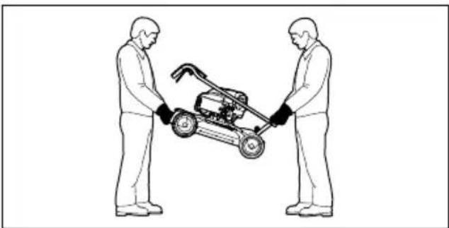 STIHL RM 4 RV - Carrying the lawn mower - 2