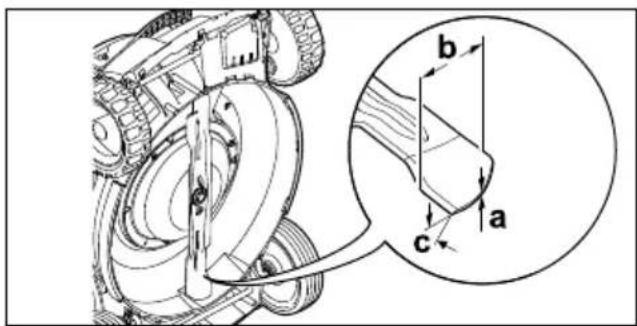 STIHL RM 4 RV - Kontrola řezného nože - 1