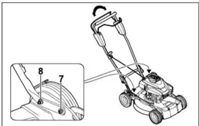 STIHL RM 4 RT - Vadības roktura atlocīšana un noregulēšana - 3