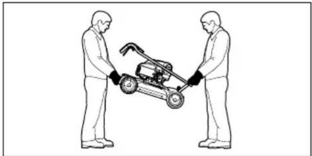 STIHL RM 4 RT - Carrying the lawn mower - 2