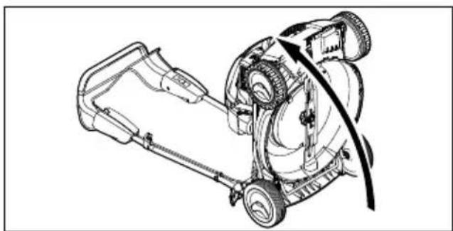 STIHL RM 4 RT - Mise en position verticale de la tondeuse - 2