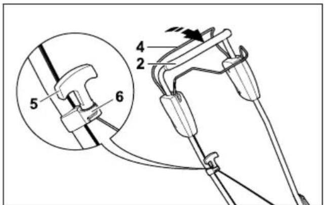 STIHL RM 4 RT - Раскладывание и регулировка ведущей ручки - 2