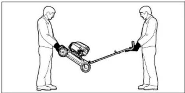 STIHL RM 4 RT - Vejapjovės nešimas - 1