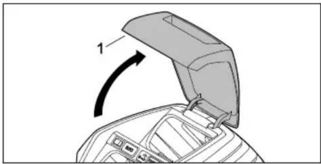 STIHL RMA 448 VC - Sæt batteriet i - 1