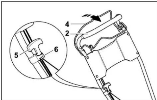 STIHL RM 4 RTP - Abrir e ajustar o guiador - 2