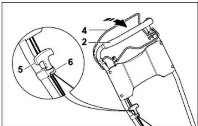 STIHL RM 4 RTP - Klap styrehandtaget op, og ind-stil det - 2