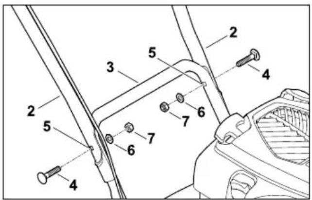 STIHL RM 4 RTP - A tolókar felszerelése - 2