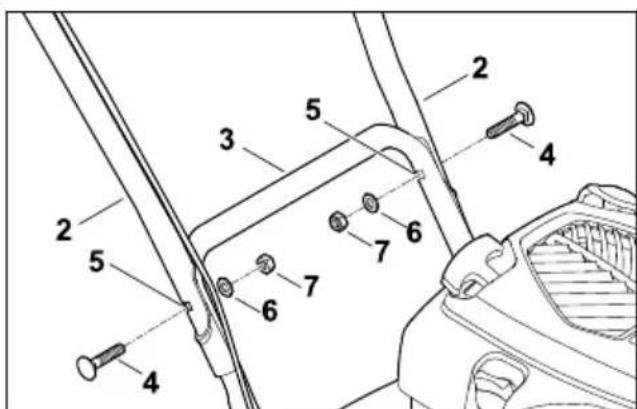 STIHL RM 4 RTP - Attaching the Handlebar - 2