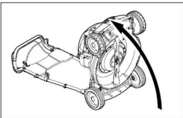 STIHL RM 4 RTP - Mise en position verticale de la tondeuse - 2