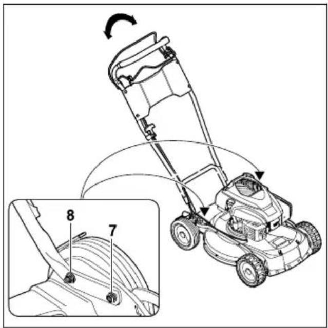 STIHL RM 4 RTP - Rozkladanie iustawianie uchwytu kierujacego - 3