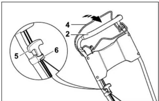 STIHL RM 4 RTP - Dépliage et réglage du guidon - 2