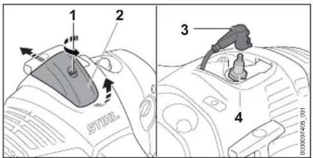 STIHL FS 561 CEM - Nettoyage de la bougie - 1