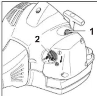 STIHL FS 561 CEM - Avviare il motore - 1