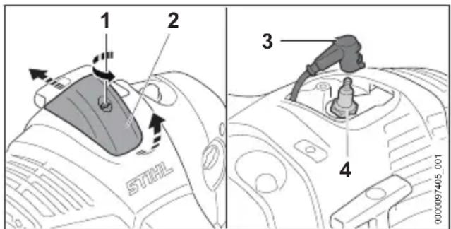 STIHL FS 561 CEM - Nettoyage de la bougie - 1