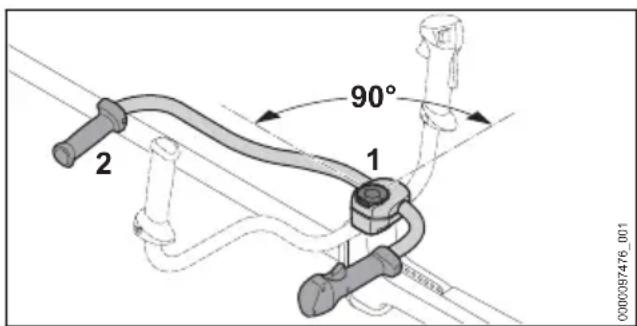 STIHL FS 561 CEM - Rangement de la débroussailleuse - 1