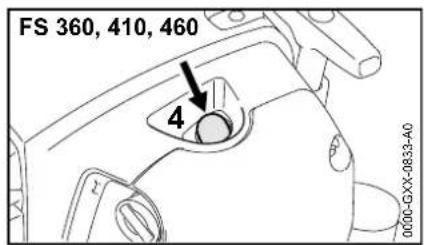 STIHL FS 410 CEM - Motor starten / abstellen - 3