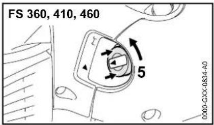 STIHL FS 410 CEM - Éléments de commande - 5