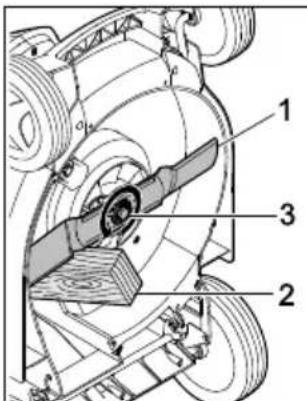 STIHL RMA 443 PV - Messer abbauen - 1