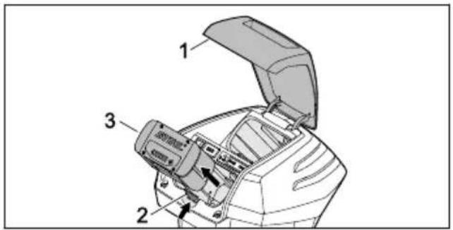 STIHL RMA 443 PV - Akun irrottaminen - 1