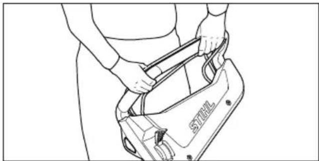 STIHL RMA 443 PV - Segurar e conduzir o cortador de relva - 1