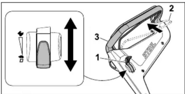 STIHL RMA 448 PV - Attivazione trazione - 1
