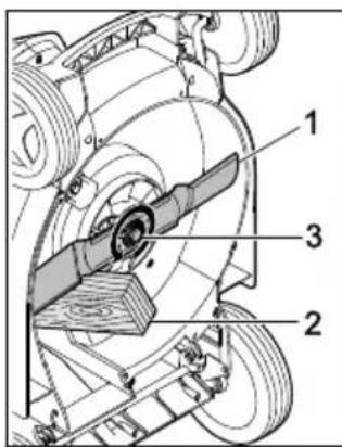 STIHL RMA 448 PV - Αφαίρεση μαχαιριού - 1