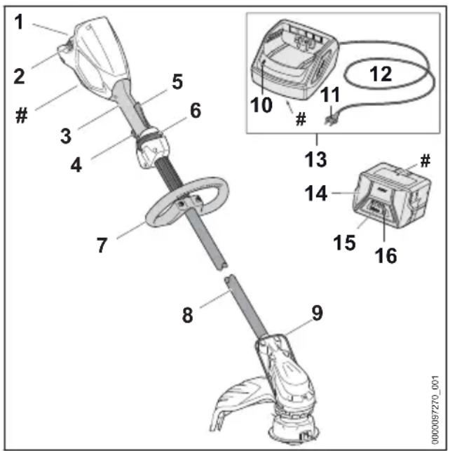 STIHL FSA 60 R SET - Débroussailleuse, batterie et chargeur - 1